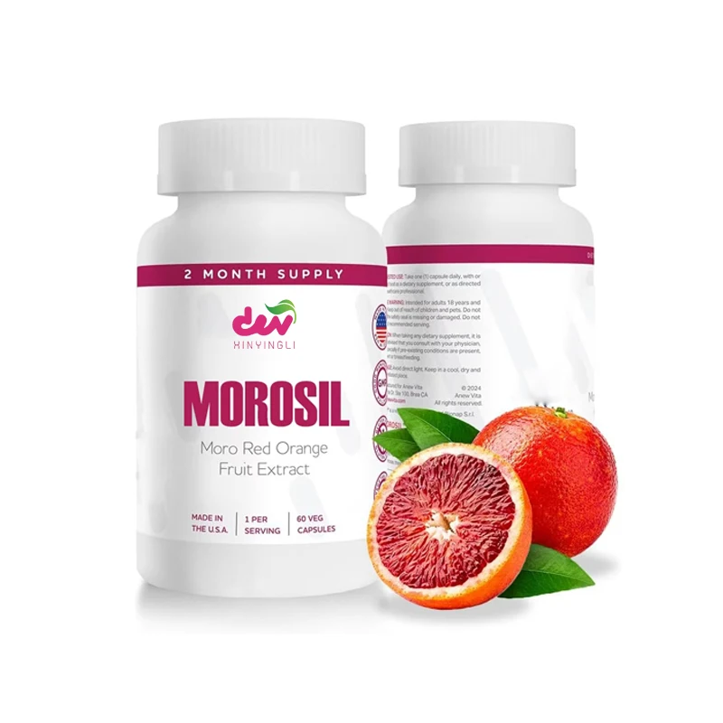 Antioxidantes masculinos y femeninos y complementos nutricionales, salud y vitalidad, Moro rojo naranja, sin OGM, sin gluten, 60 cápsulas