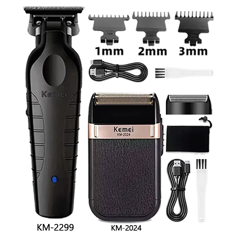 Kemei Km-2299 Km-678 Km-2024 Professional Hair Clipper Electric Hair Cutting Machine Vector Motor Haircut Clipper for Men