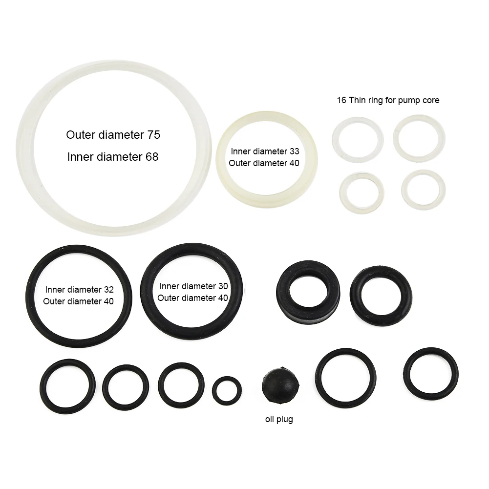 1set Hydraulic Jack Repair Tool Oil Seal Ring O-Ring Horizontal 3 TON Repair Kit For Vertical Jack Oil Pump Cylinder Pump