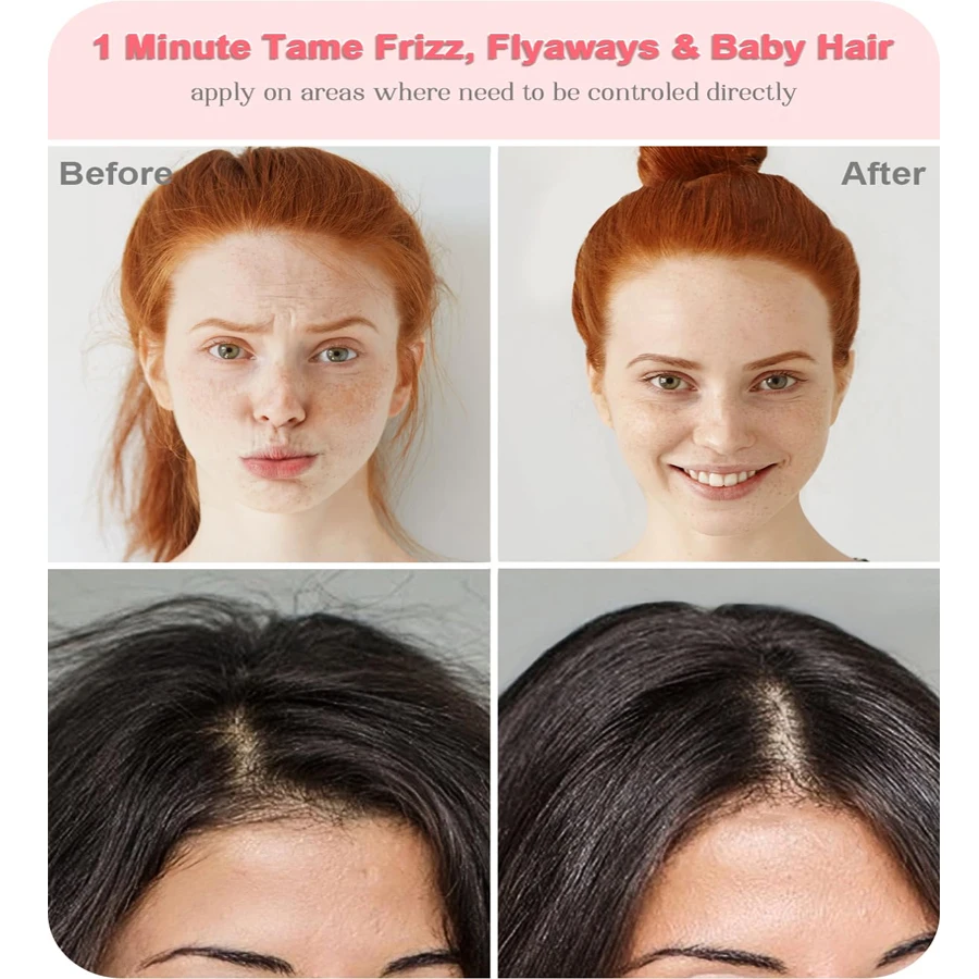 3-In-1 Styling Cream for Flyaways Add Shine Hair Smoothing Curl Define Cream Slick Back Hair and Control Frizz Tamer