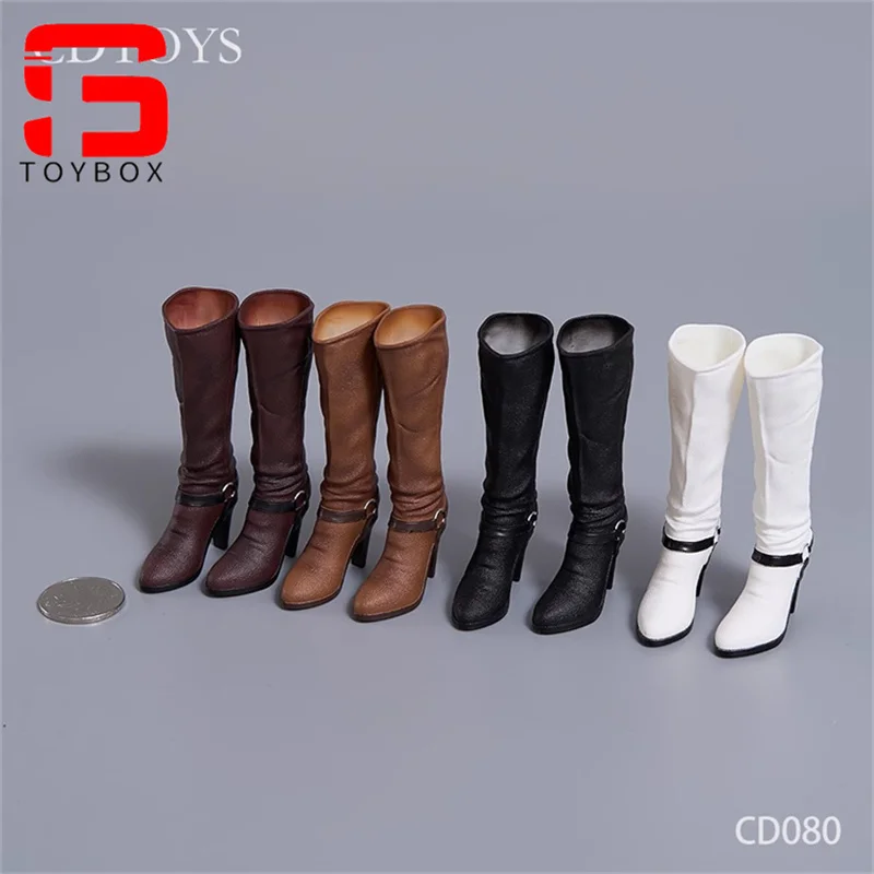 cdtoys CD080 Scala 1/6 Stivali Lunghi Femminili Scarpe Cave Modello Misura 12 ''Soldato Femminile Action Figure Corpo Bambole