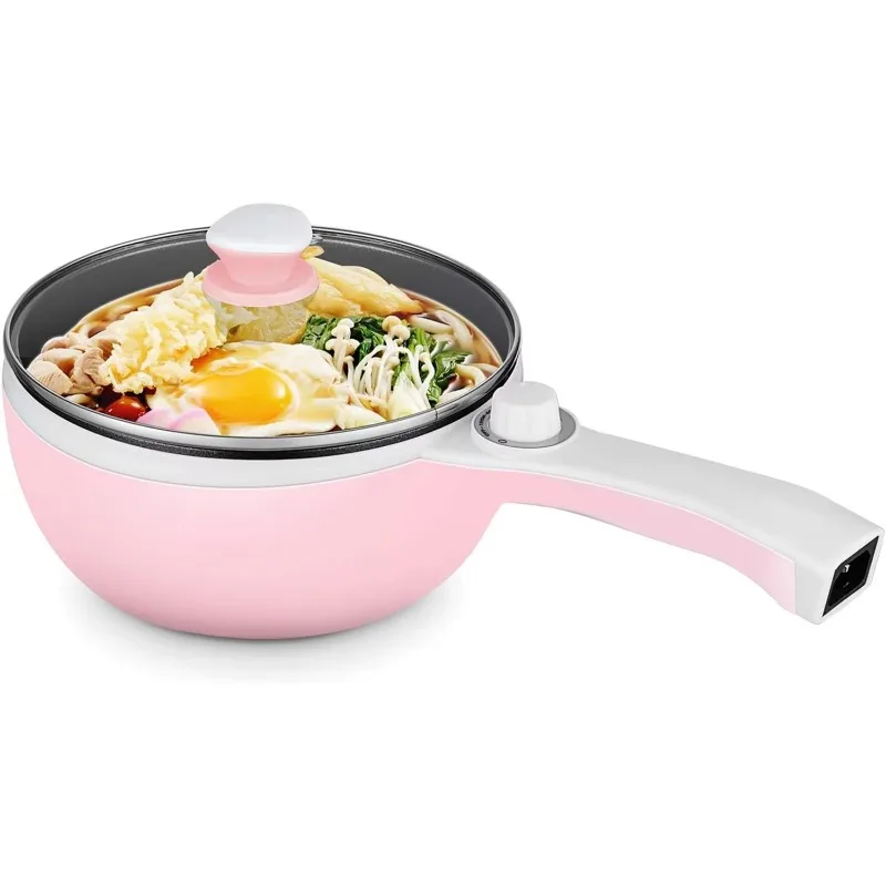 Portable mini non-stick power adjustment electric frying pan, casual, off-road