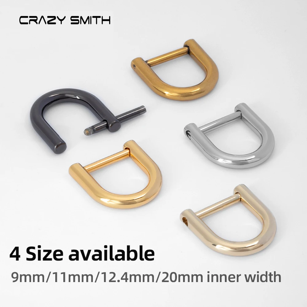 CRAZYSMITH abnehmbare offene Schraube d Rings chnalle abnehmbare Schäkel verschluss Taschen gurte Modifikation Hardware Griffe Haken Tasche Zubehör