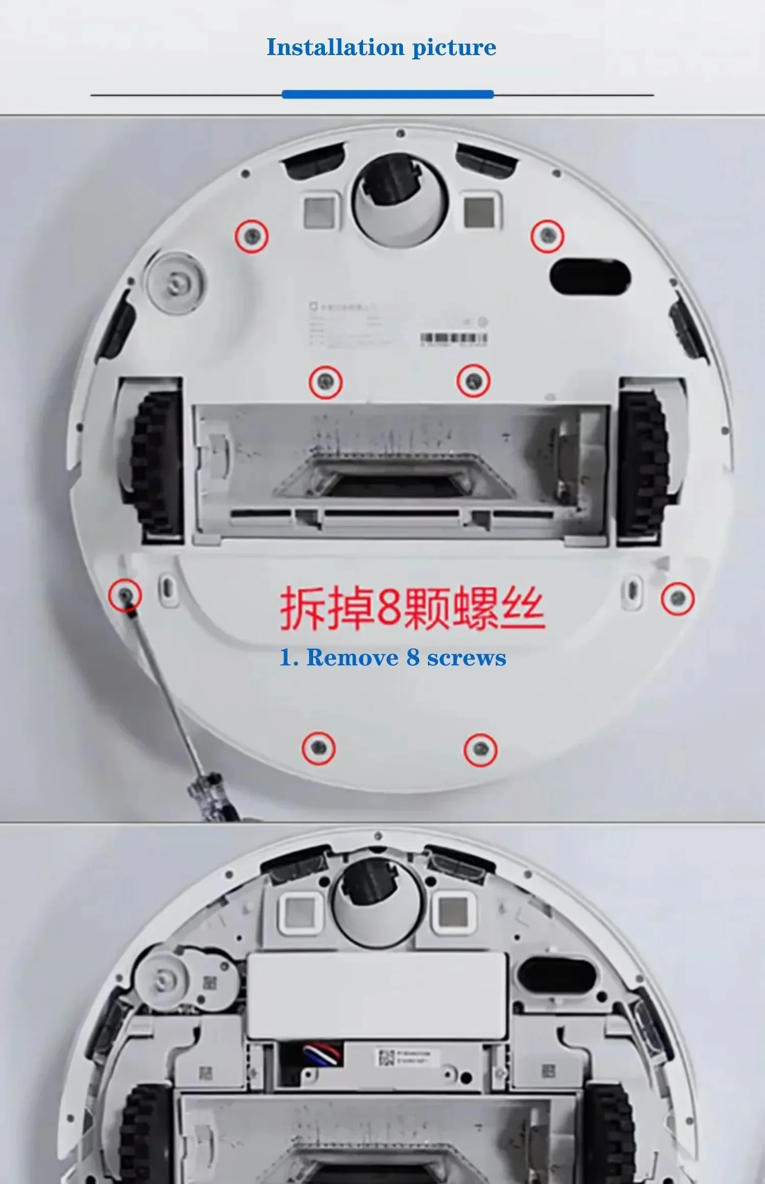 Dla Xiaomi Robot Battery1C P1904-4S1P-MM Mijia Mi Vacuum Cleaner Sweeping Mopping Robot Replacement Battery 9800mAh 12800mAh