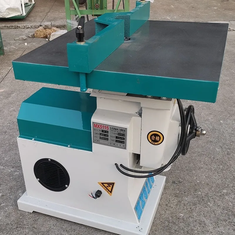 Trimming and Chamfering Machine 45 Degree Woodworking Slotting Sliding Table Spindle Moulder Vertical Milling Router