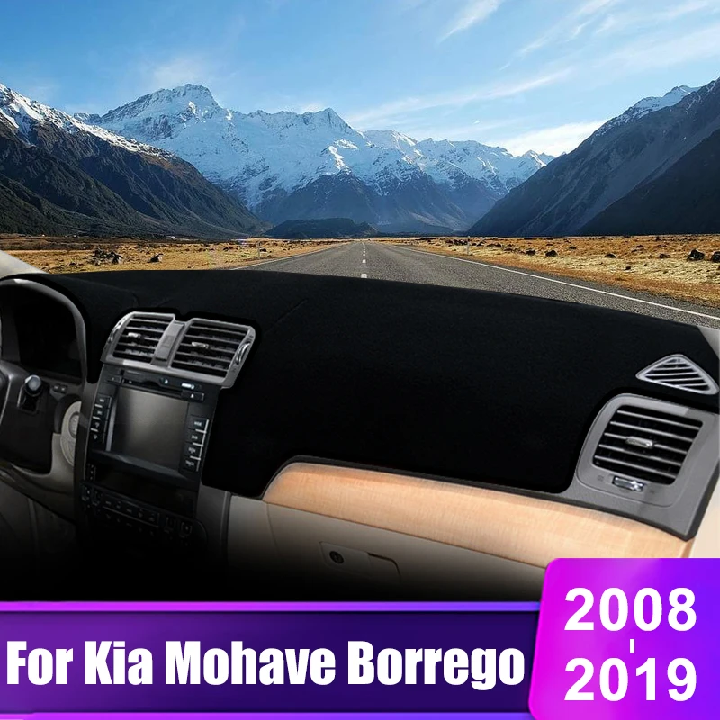 

For Kia Mohave Borrego 2008 2009 2010 2011 2012 2013 2014 2015 2016 2017 2018 2019 Car Dashboard Cover Sun Shade Mat Accessories