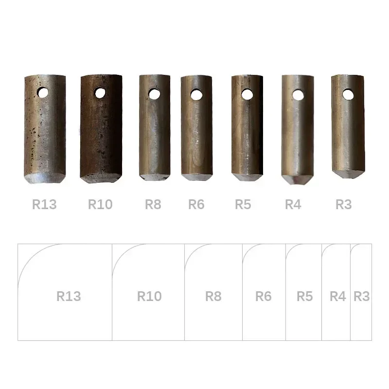 Excellent New Base-free Fillet Machine Blade Manual Fillet Machine Radian Knife Cutting Tag Flat Sheet Paper Knife Edge R3/R4/R5