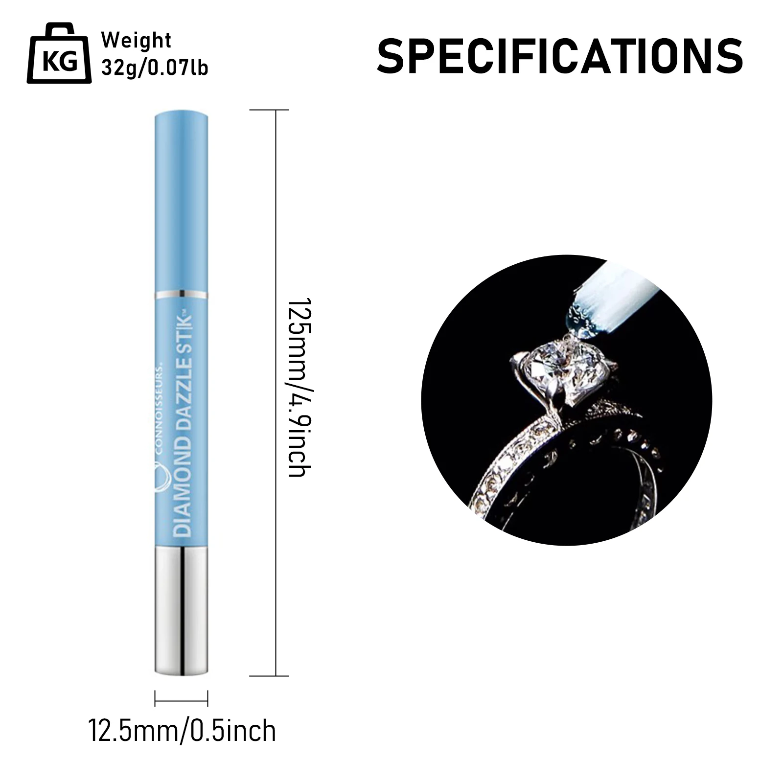 Diamond Cleaning Pen: Moissanite Jewelry Cleaning Solution for Diamond Rings and Gemstone Accessories