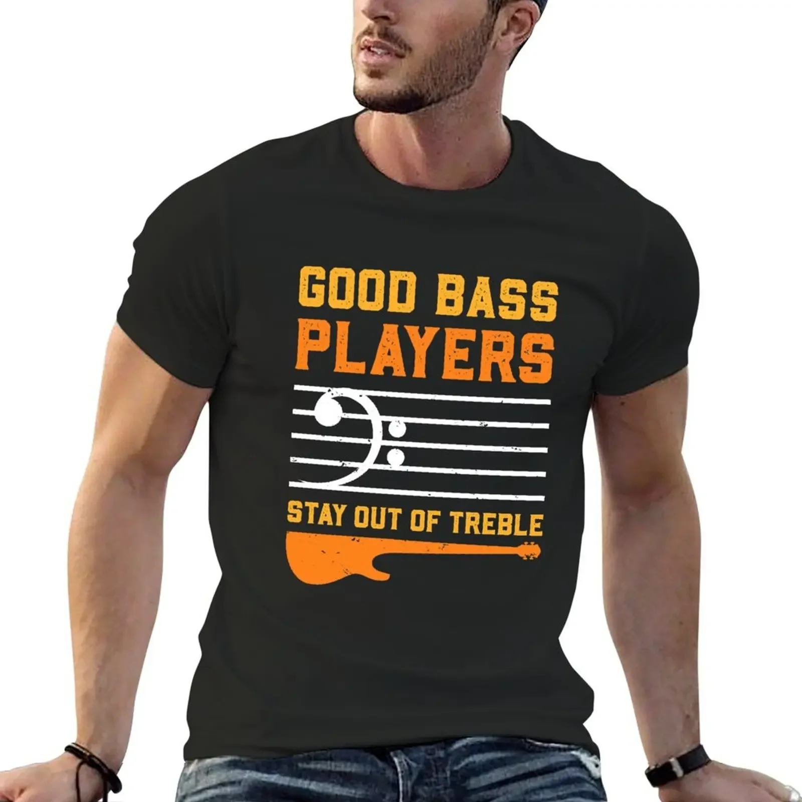 bass player T-Shirt new edition plus size tops aesthetic clothes anime stuff mens t shirt