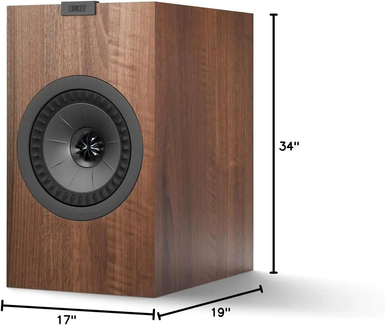 Q350 Regallautsprecher – Paar (Walnuss)
