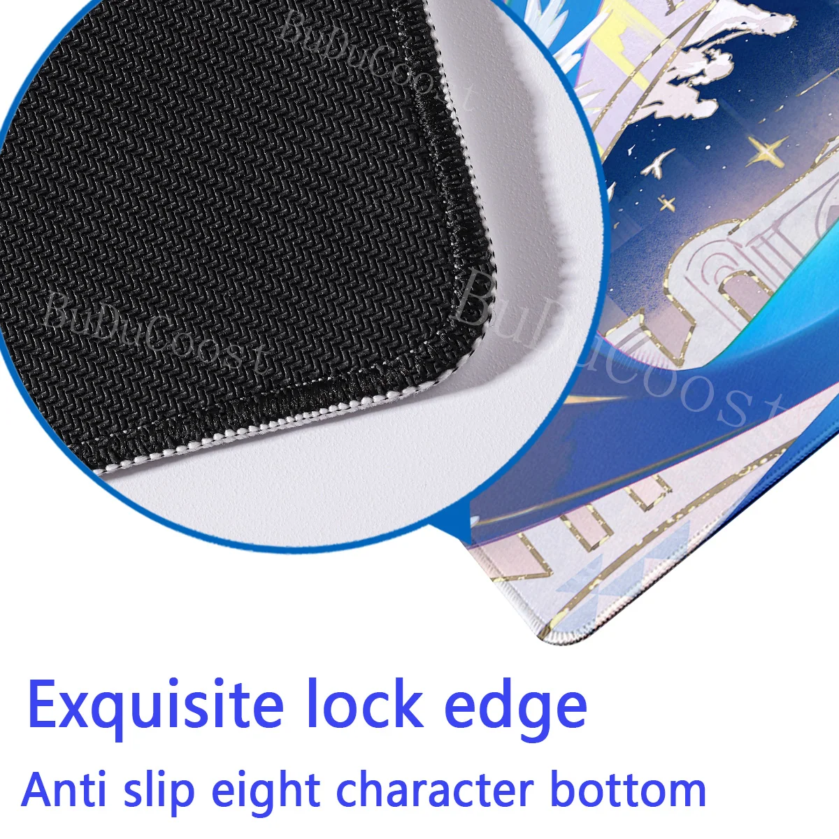 Alas Mouse Anime Game Honkai Star Rail Phainon Karpet Pc Cetak HD Alas Mouse Laptop Keyboard Aksesori Kantor Alas Meja Overlock