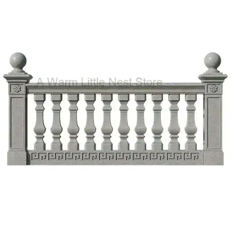 Guardrail Thickened Cement Roman Column Mold Garden Buildings Cast-in-place Square Roman Column Mold Home Balcony Railing Mold X