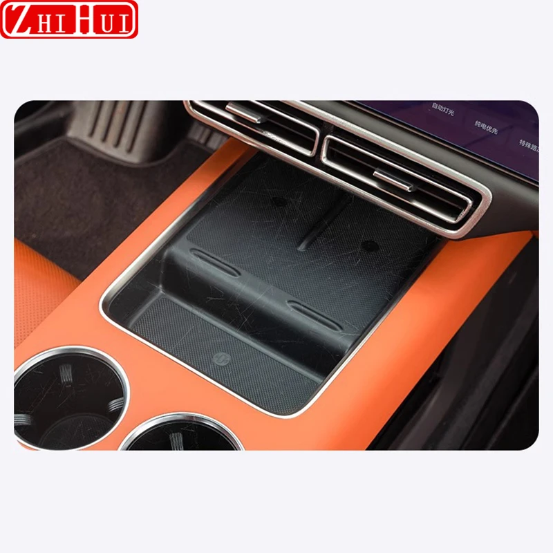 For Li Lixiang L6 L7 L8 L9 2024 Restyling Car Styling Wireless Charging Central Control Water Cup Silicone Pad Auto Accessories