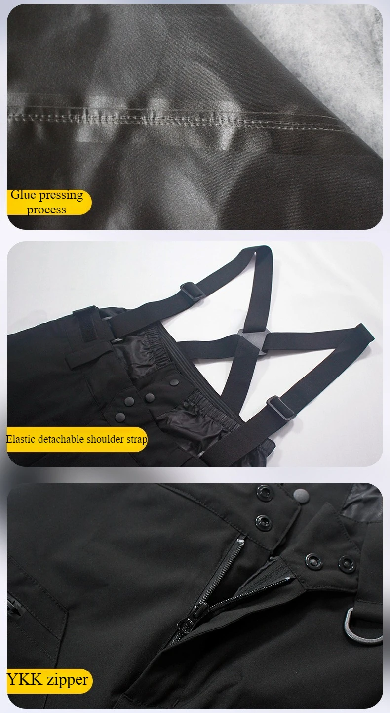 Neue Ski Hose Solide Schnee Frauen Winddicht Wasserdichte Schnee Hosen Warme Atmungsaktive Verdickte Winter Outdoor Snowboard Hosen – Detail 15