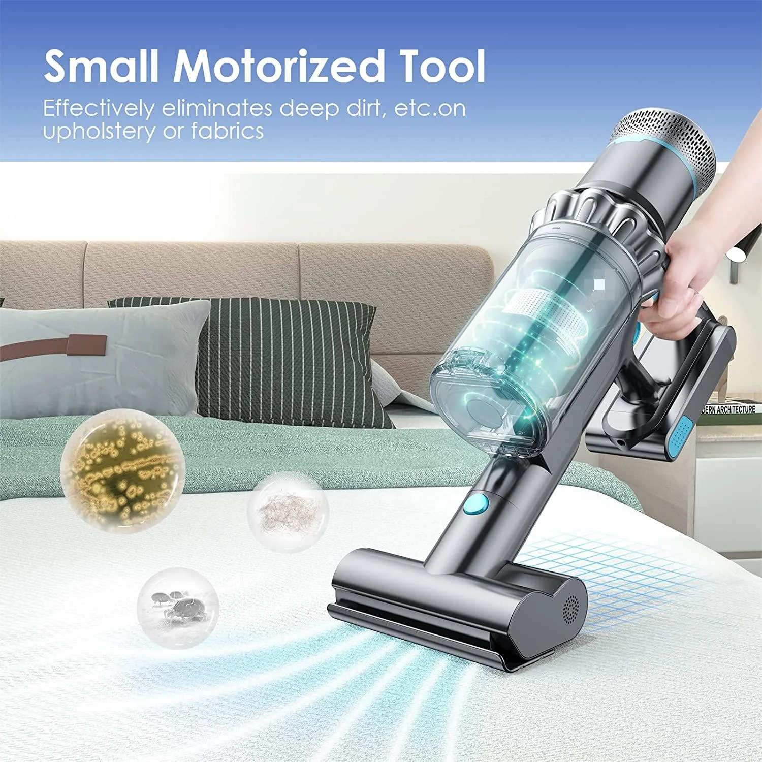 380W Carpet Floor Vaccum Mop Household Portable Handheld Upright Wireless Wet and Dry Cordless Vacuum Cleaner