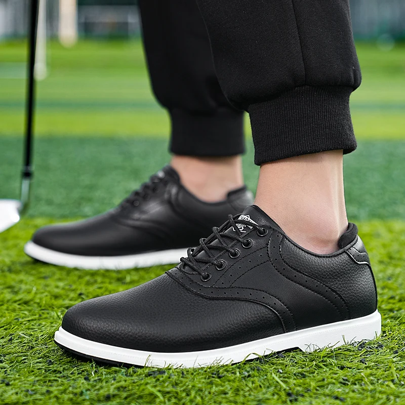 Chaussures de golf universelles Four Seasons pour hommes, imperméables et respirantes, chaussures de golf fixes, chaussures de sport de marche en