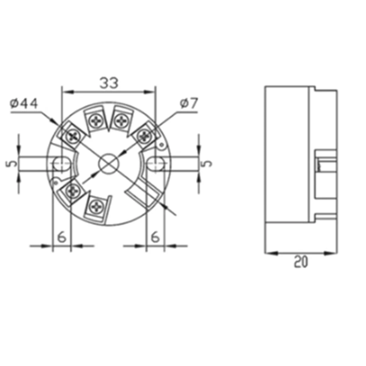 A83Z جهاز إرسال درجة الحرارة Pt100 مدخلات المقاومة الحرارية 4- 20mA الجهد 0-5V10V الناتج وحدة التحويل المتكاملة #5
