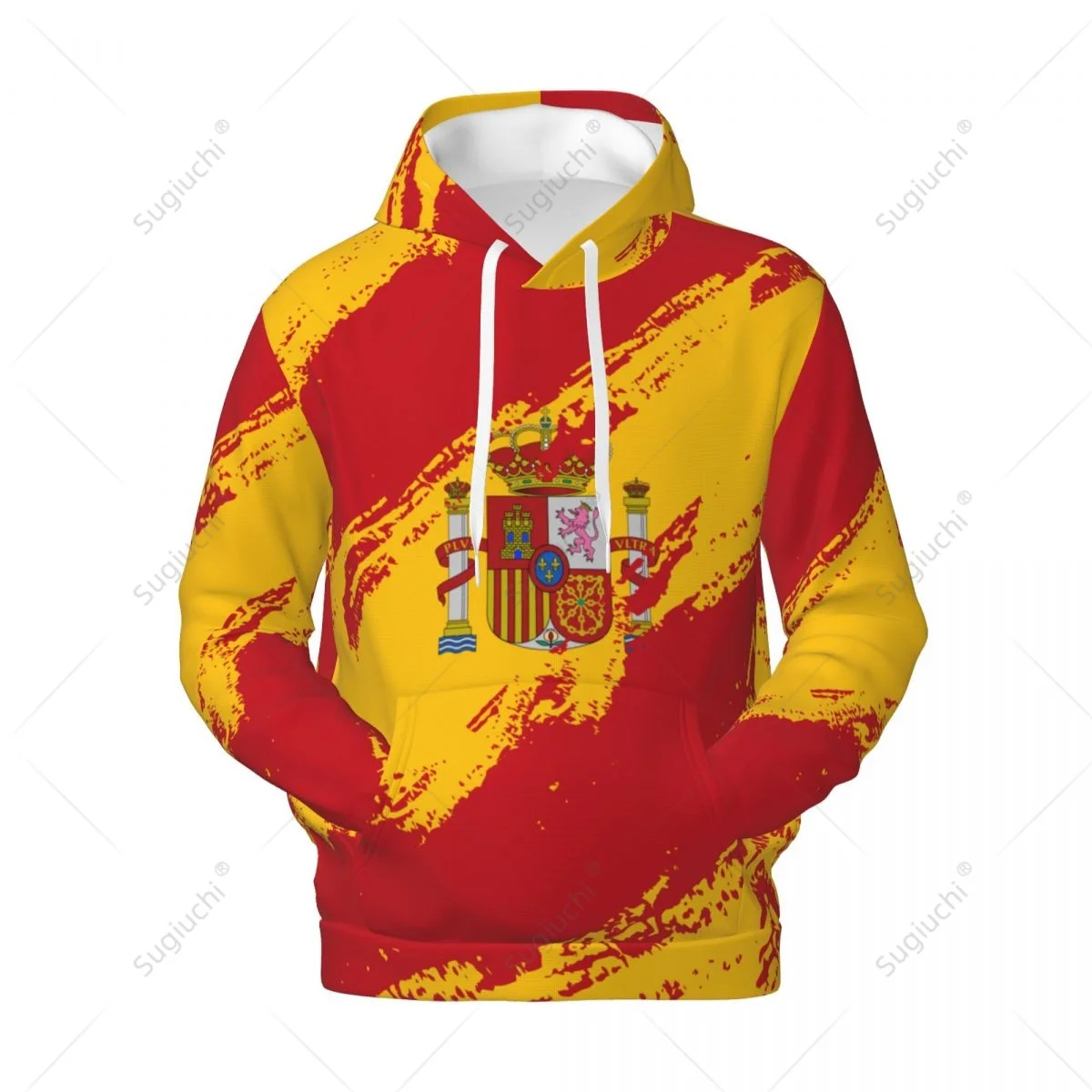 Unisex Spain Flag Color Hoodie 3D Men Women Harajuku Sweatshirt Pullover Hoodies Polyester Casual