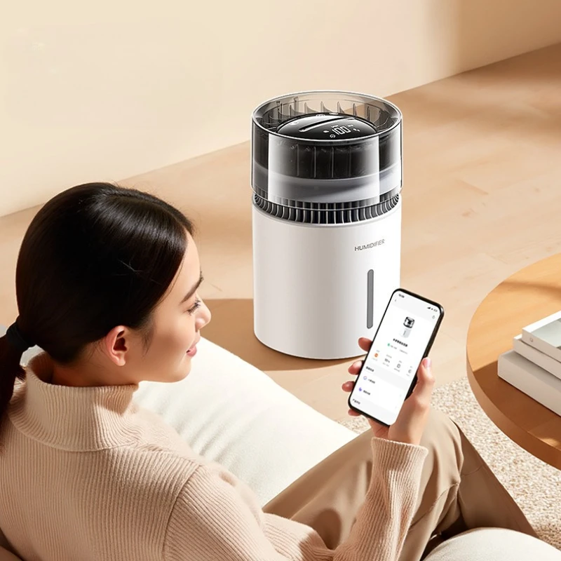 

No Mist Humidifier with Air Ionizer, New 5L Large Capacity Ultrasonic Humidifier, 100-Level Slide Control for Bedroom Office