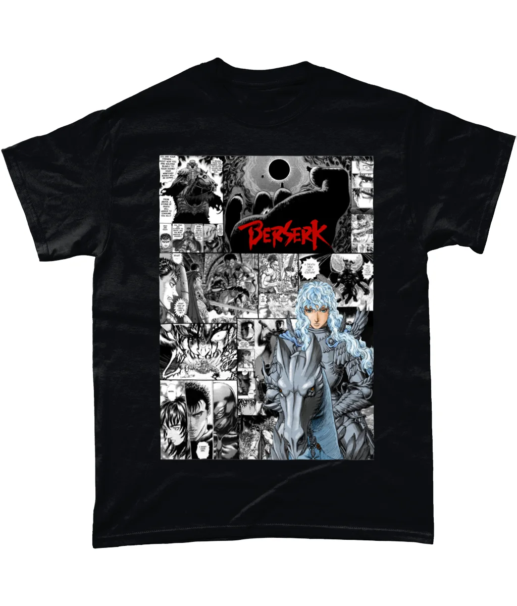 GRIFFITH Berserk Manga Strip Guts Berserker Anime Tshirt T-Shirt Tee ALL SIZES