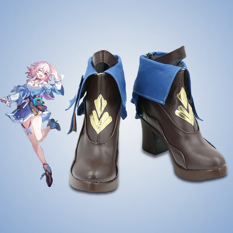 

Honkai Star Rail Cos March 7th Cosplay Cool high-top Prop Shoes customize Female Costume collocation high heels boots B