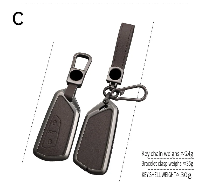 Car Flip Remote Key Fob Case Cover Protector Shell For Skoda Octavia 4 8 A8 SEAT Leon MK4 VAG Group 2020 2021 Tarraco Accessoies