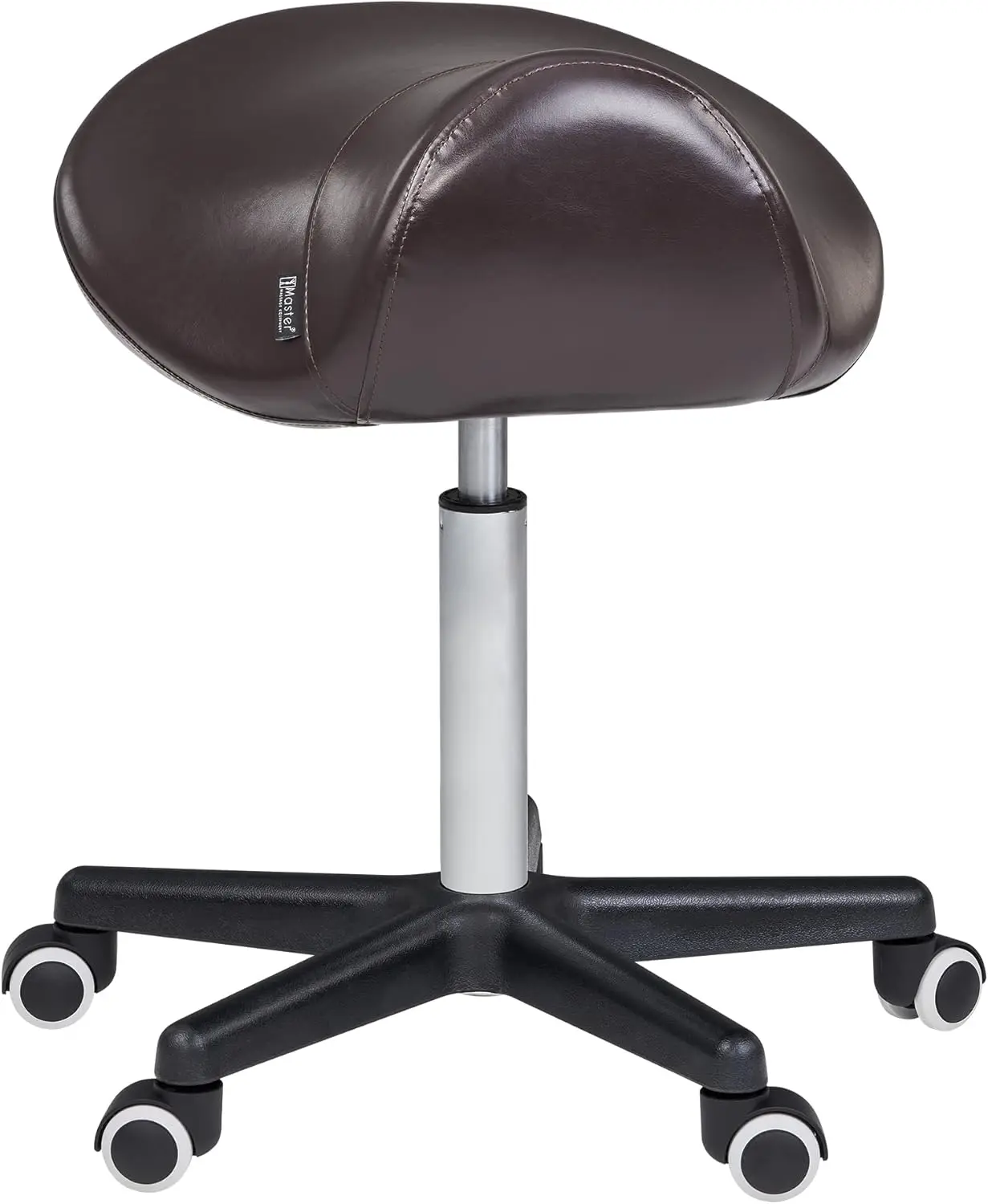 Master Massage Ergonomic Saddle Chair-Saddle Stool- Hydraulic Swivel Rolling Chair-Salon Clinical Tattoo Dentist Clinic Stool, S