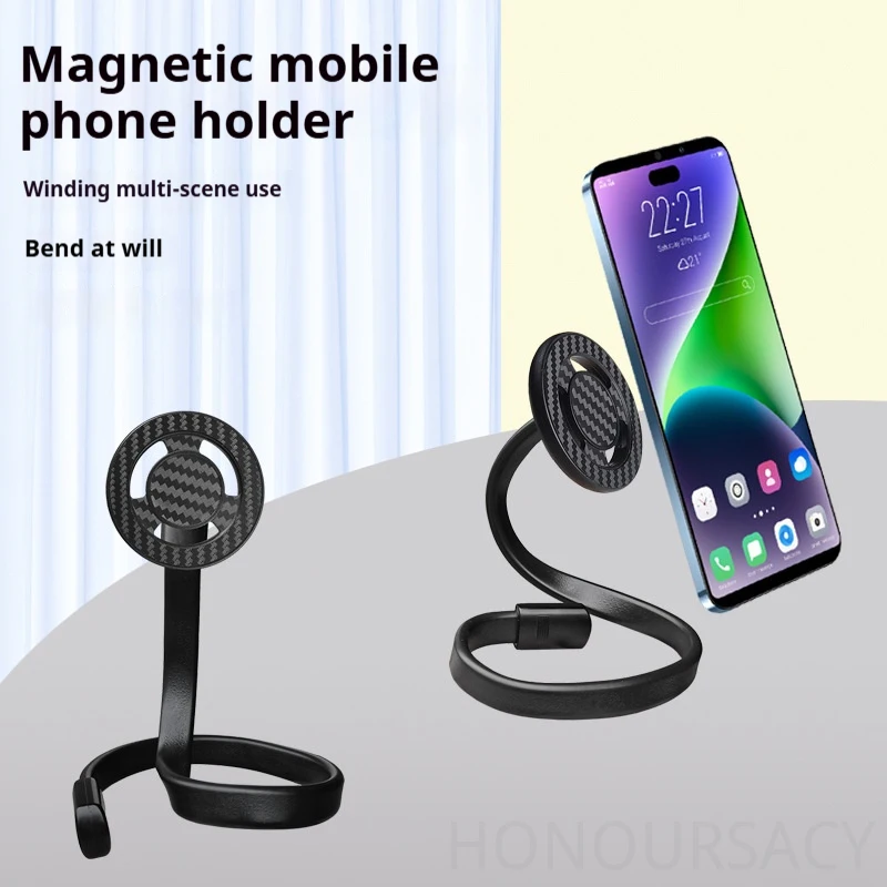 

Держатель для телефона с беспроводной зарядкой MagSafe 360° ° Регулируемое гибкое поворотное крепление для IPhone 16 Pro Max 17AIR Магнитная подставка для телефона