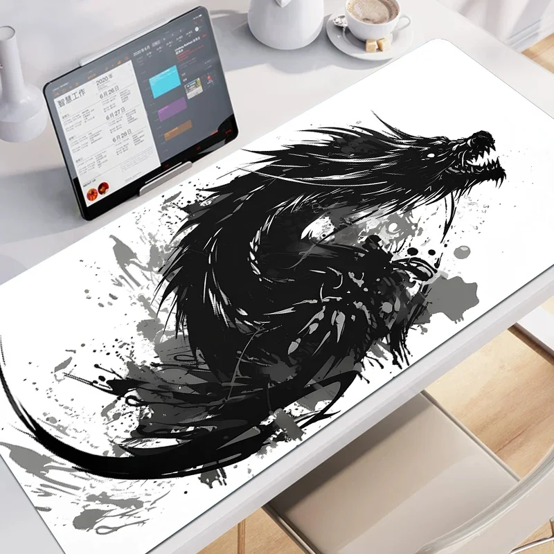 

Large Anime Black Dragon Mouse Pad 900x400MM Laptop Mini PC Desk Mat Office Rubber Base Tablet Mousepad Gamer Gaming Accessories