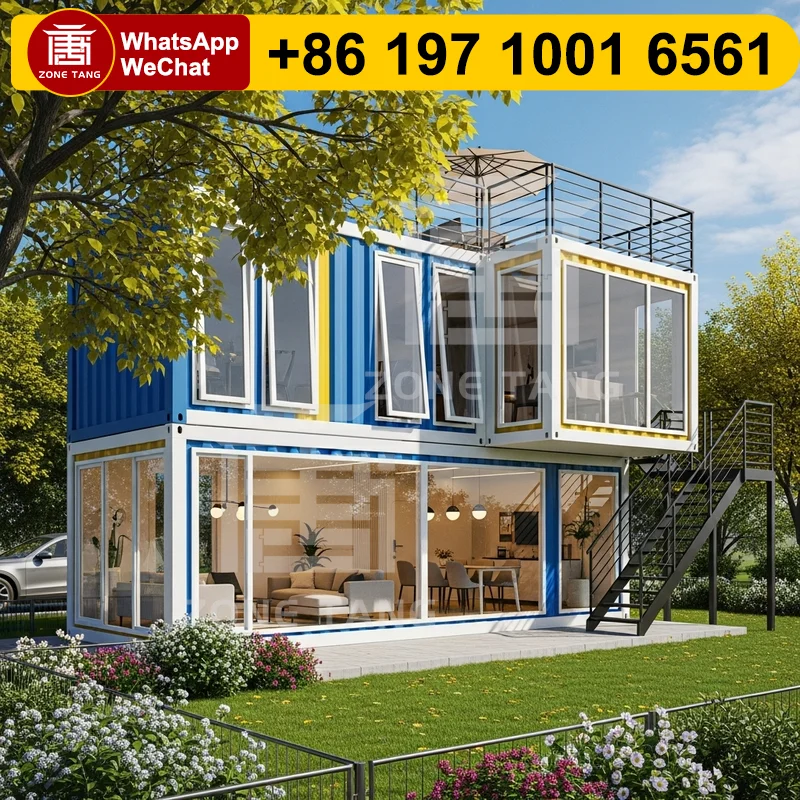 

Flat Pack House Mobile Office Insulation Factory Prefabrication Prefab Houses Detachable Modules Safe House Price Prefabricated