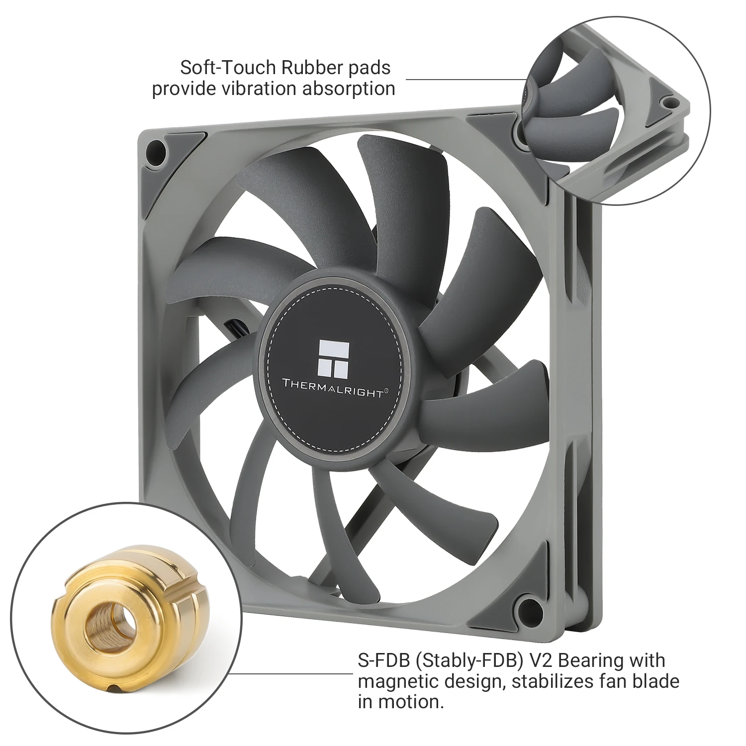 مراوح تبريد وحدة المعالجة المركزية Thermalright 80mm TL-8015/8015W