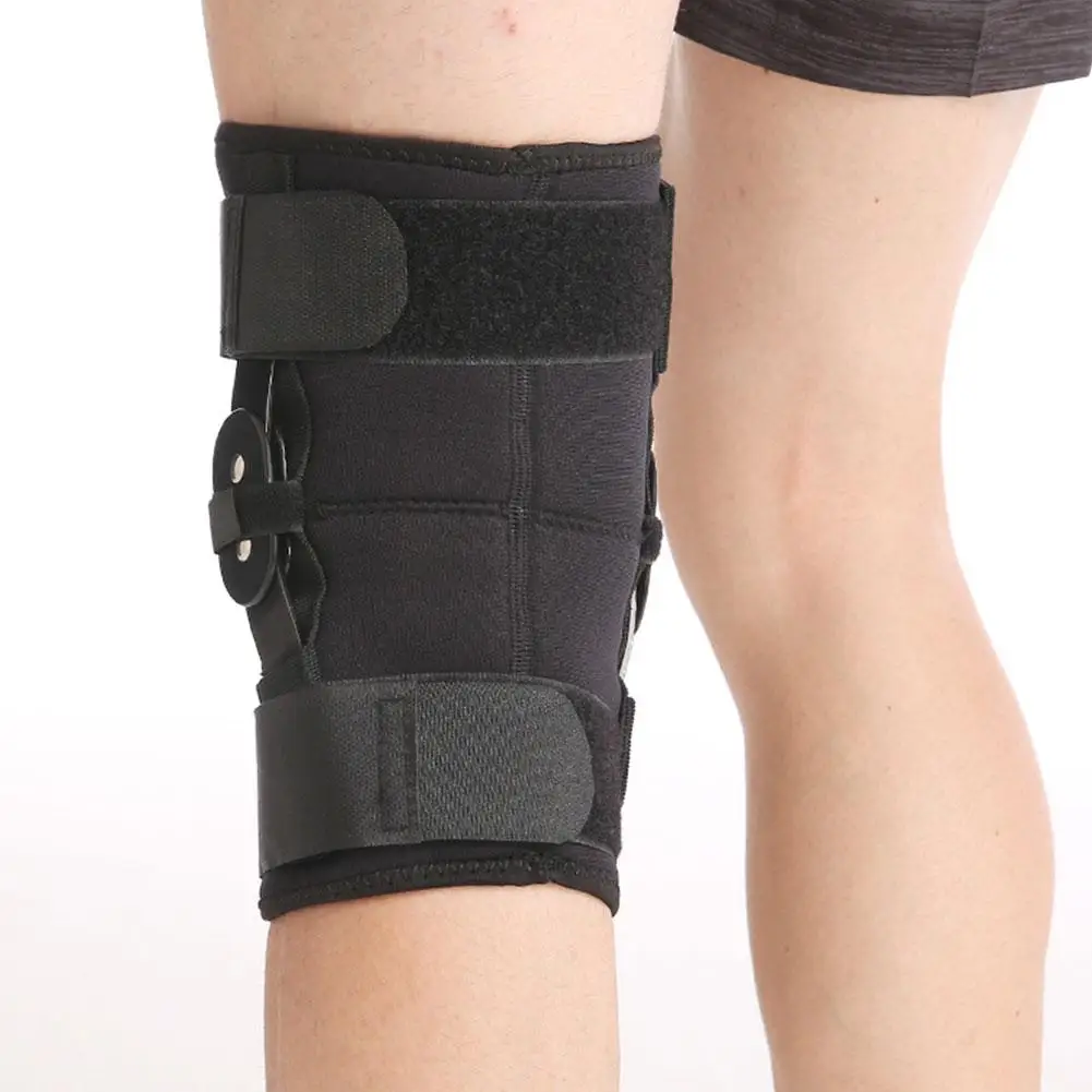 دعامة ركبة رياضية كبيرة الحجم مع حزام قابل للتعديل من السيليكون لدعم الركبة الربيعية وحماية الرضفة وسادة الركبة للجري