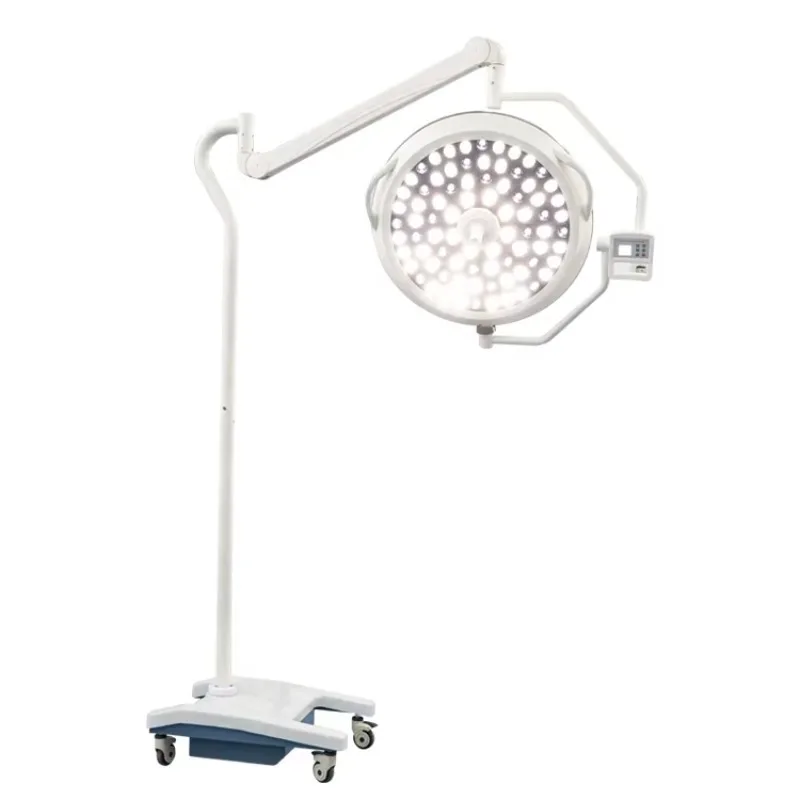 مصباح تشغيل مصباح LED جراحي بدون ظل بحامل سهل الحركة مع مصدر طاقة كهربائي بعجلات #4