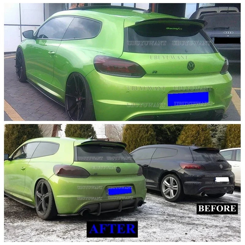 Car Rear Roof Spoiler Wing For Volkswagen Scirocco Standard 2008-2017 （Only For R and R-Line） Rear Trunk Roof Wing Spoiler Lip