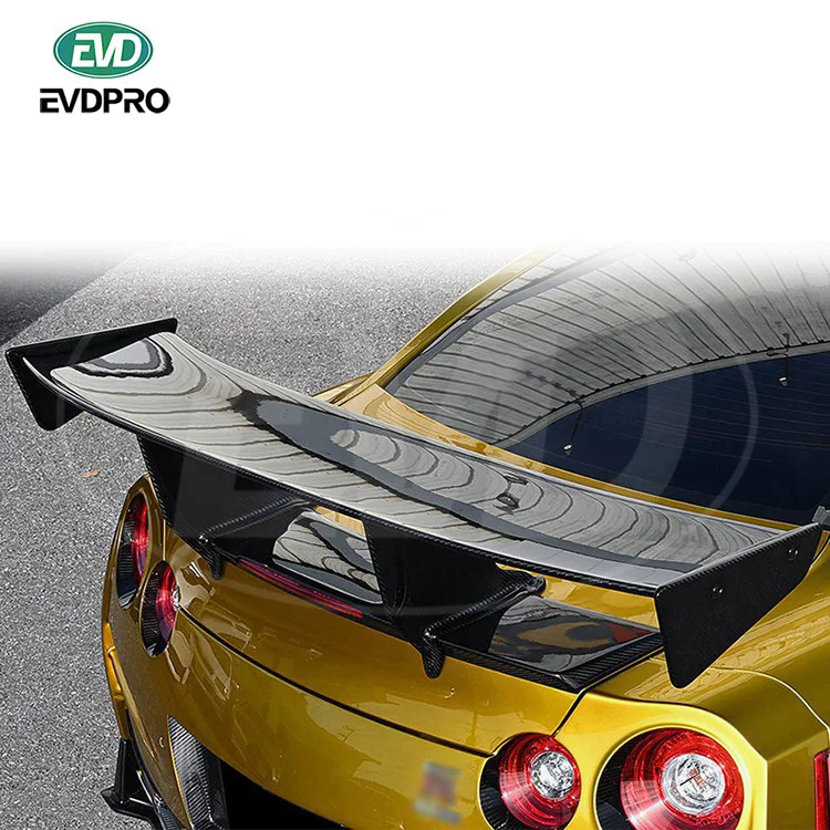 

CARBON FIBER REAR SPOILER for 2008-2019 NISSAN GTR R35 TOP SECRET ST2 STYLE