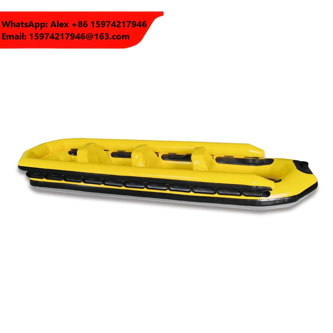 Wholesale Inflatable White Water Raft / Rafting Boat With Inflatable Floor