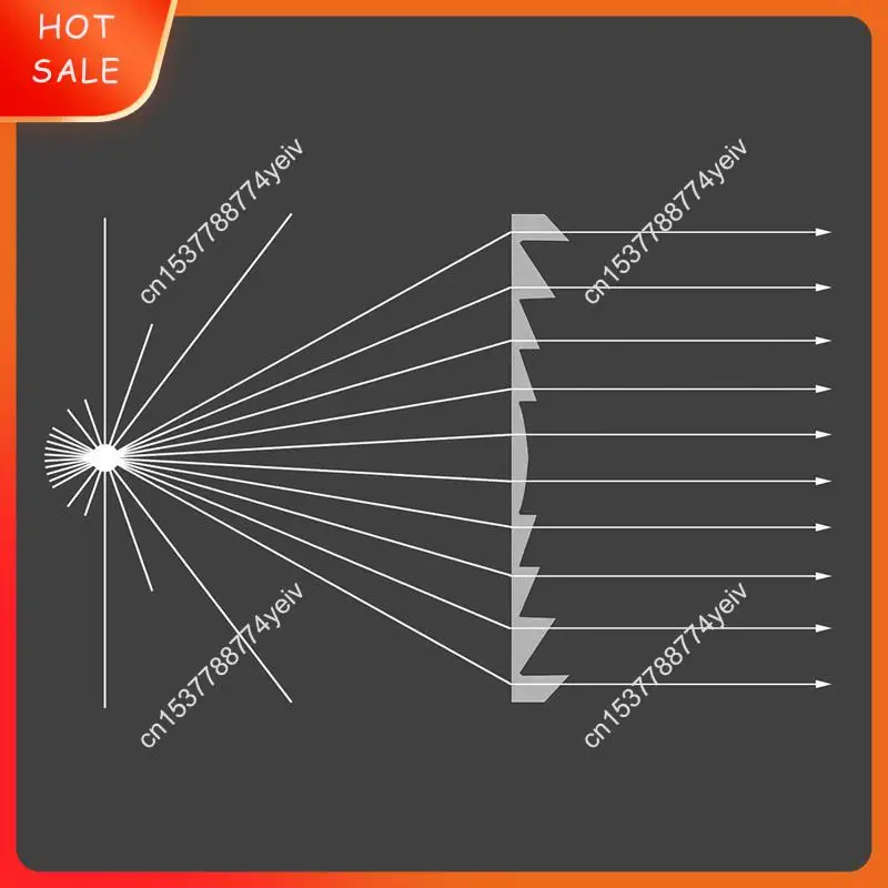 Lentille optique PMMA Fresnel, longueur focale 118x54Mm, longueur focale 185Mm, avion, projecteur DIY A62X