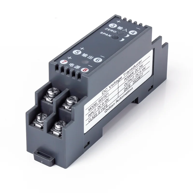 

Analog DC Signal Isolation Transmitter 1 In 1 Out DC24V DC12V Analog Signal Converter DC 10A Current 2000V Voltage