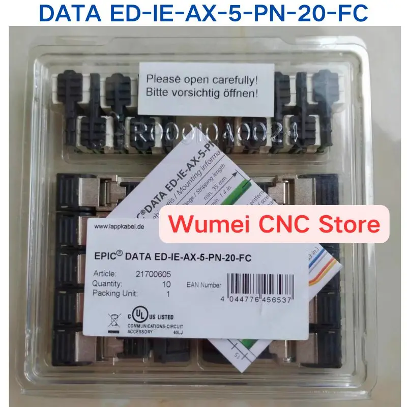 Brand New Original RJ45 connector industrial crystal head model: DATA ED-IE-AX-5-PN-20-FC 21700605 10 sets per box
