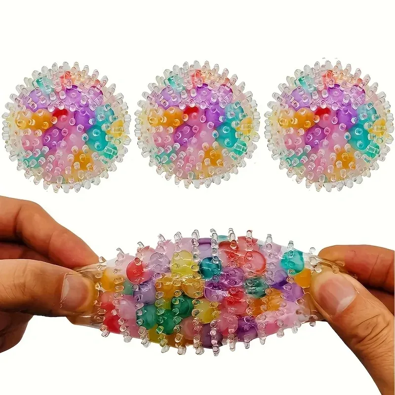 2/4 Stuks Squishy Stress Ballen Fidget Speelgoed Voor Kinderen Volwassenen Kleurrijke Water Kraal Druif Ballen Stress Squeeze ballen Geschenken