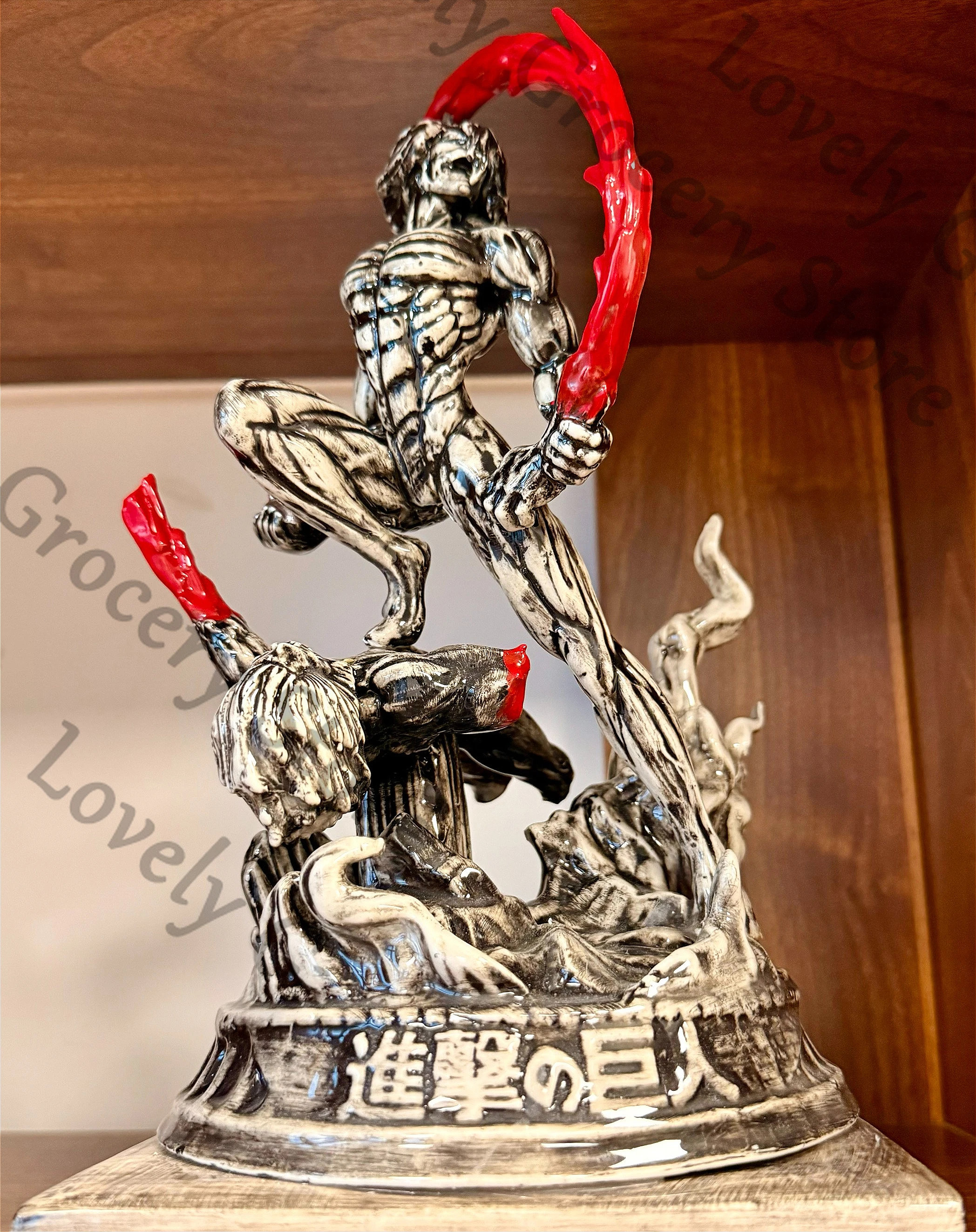 أنيمي هجوم على تيتان إرين جايجر Shingeki No Kyojin تأثيري السيراميك مبخرة مبخرة أرقام نموذج الباستيل الشعلات هدية #2