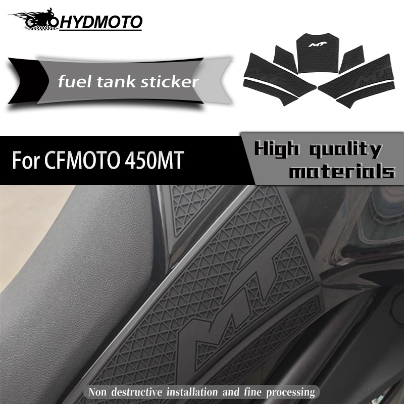 

motorcycle accessories rubber fuel tank decoration and prot For CFMOTO 450MT 450 MT 450mt