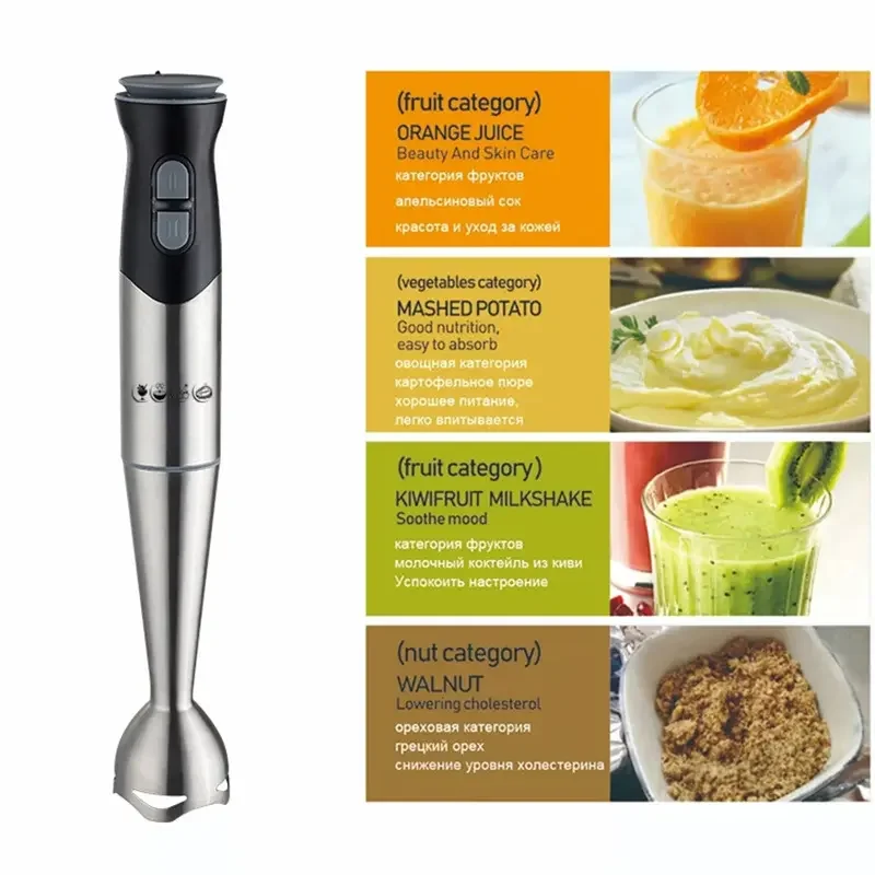 3 Speed Immersion Mini Portable Blender Handheld Mixer Machine Cordless Recharge home-appliance for Kitchen