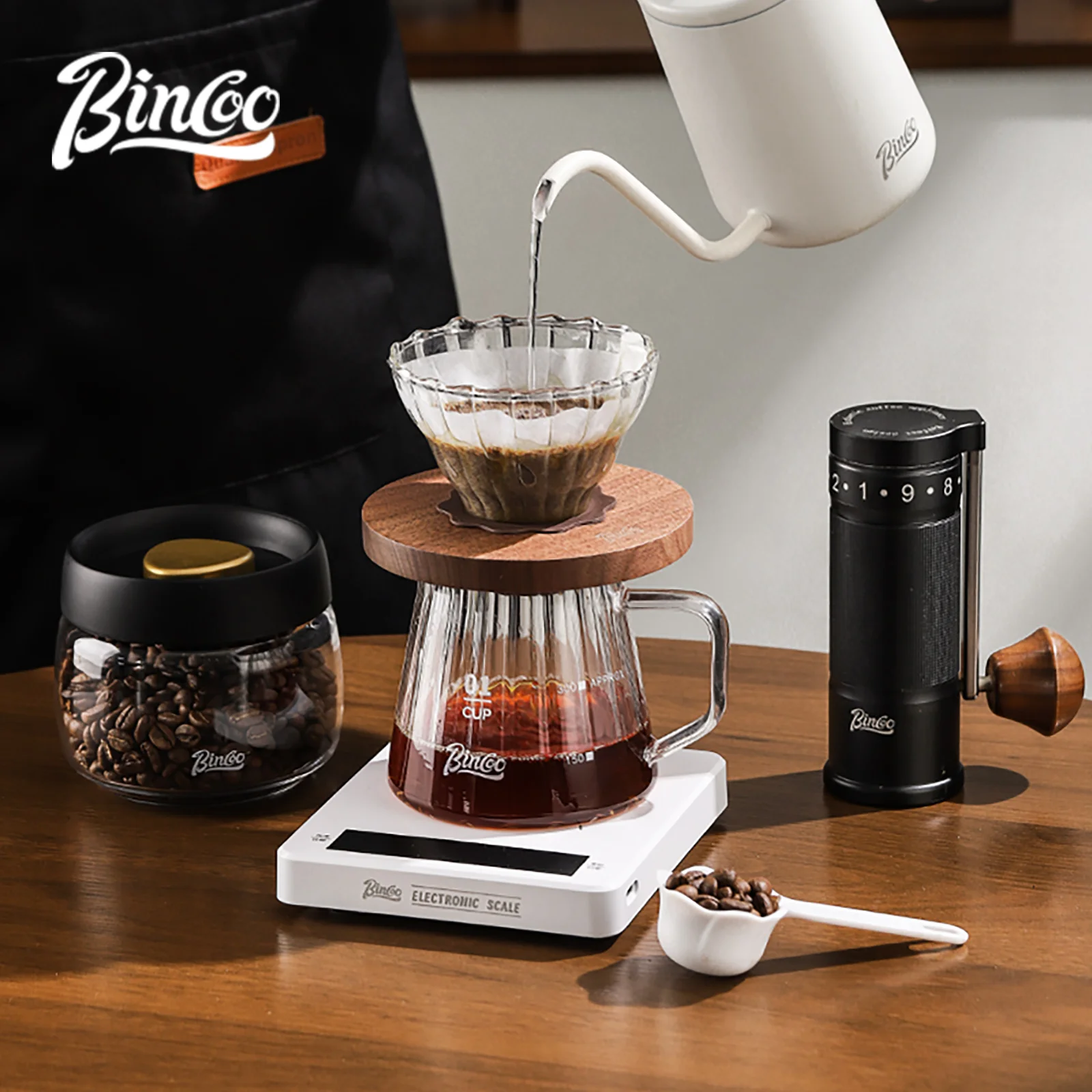 Bincoo 600ml Pour Over Kettle  - Coffee Tea Paper Cups recension och pris