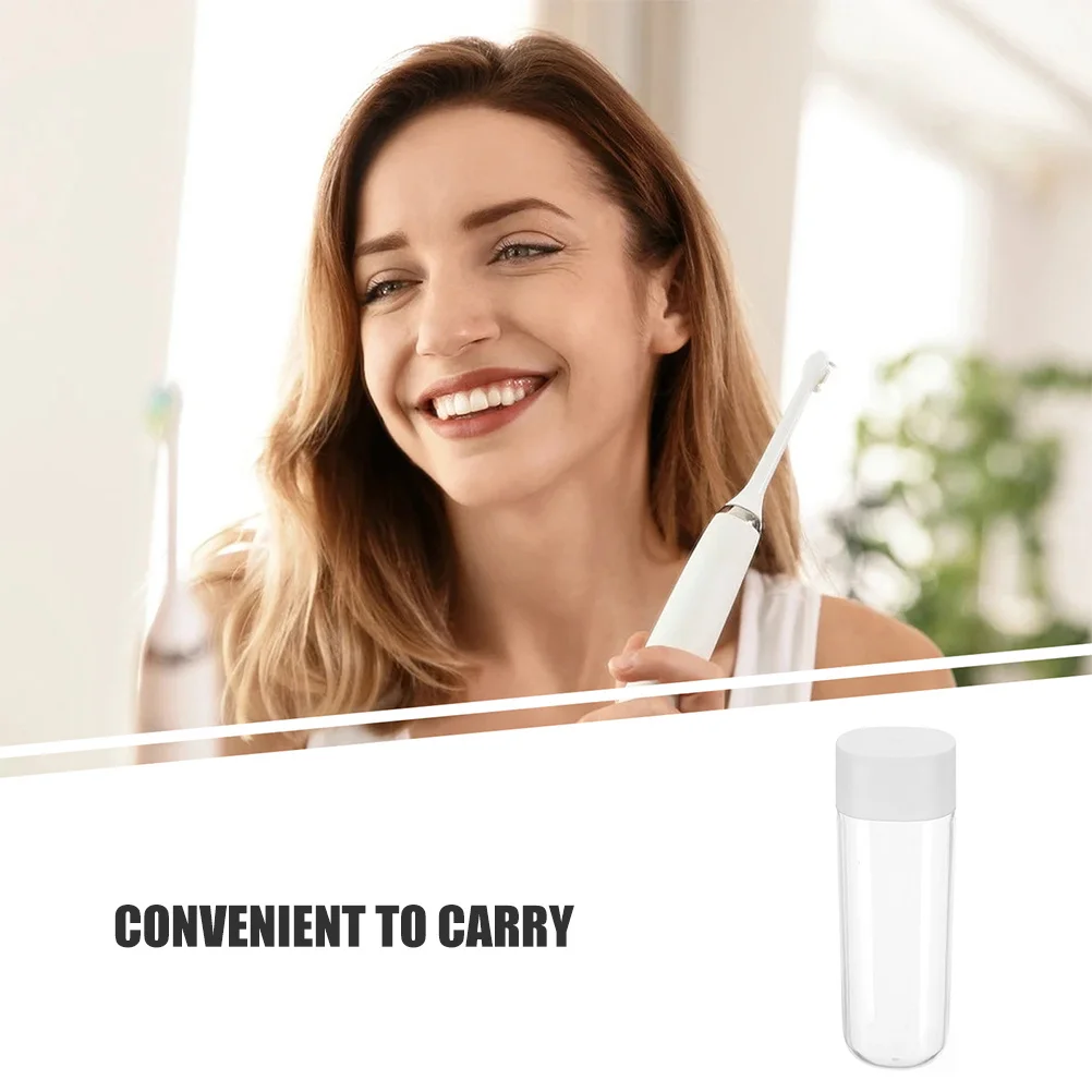 4 Stück transparente Aufbewahrungsbox für elektrische Zahnbürstenköpfe, kompakte Reiseetui für Bürstenköpfe, tragbarer Mehrzweck-Organizer