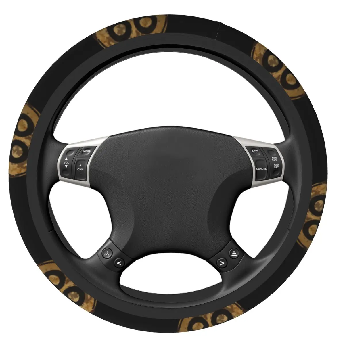 37-38 Car Steering Wheel Cover Route 66 USA Universal California Sign Braid On The Steering Wheel Cover Suitable Car Accessories