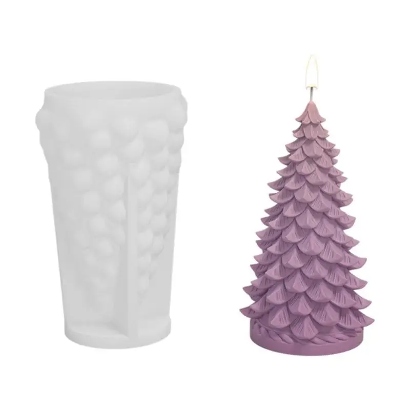 

31BB 3D формы рождественской елки, форма для свечей, DIY ювелирная стойка, силиконовые формы, форма для изготовления воска, для