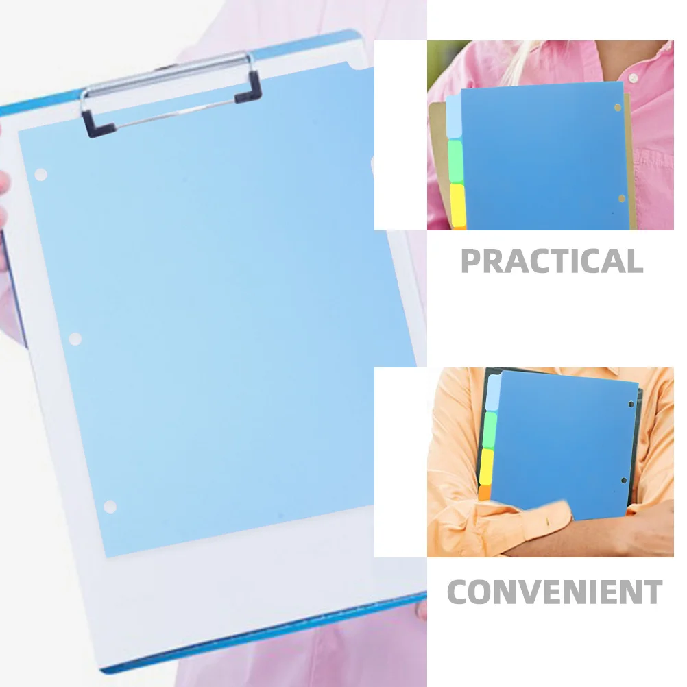 

10Pcs Notebook Index Dividers A4 Page Dividers for Binder Notepad Planner Organizer Writable Tab Separator Sheets Plastic