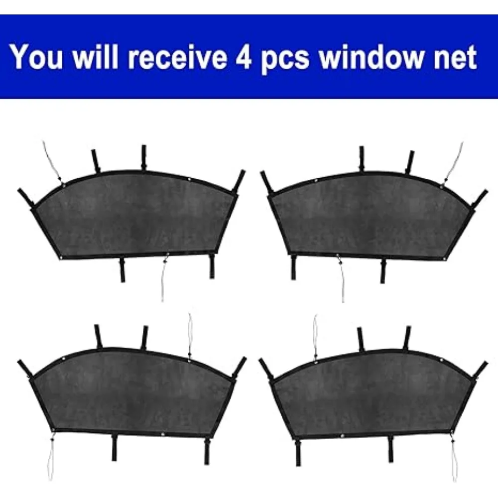 UTV X3 Window Net Upper Door Windows Net UTV Window Mesh for Can-am Maverick X3 2015-2024 Accessories