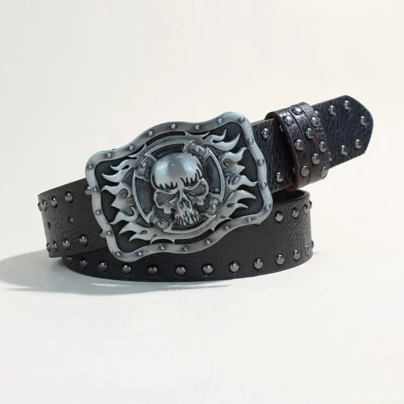 31bf-men's-western-cowboy-skull-design-belt-premium-pu-leather-practical-metal-buckles-for-adjustable-comfortable-belt